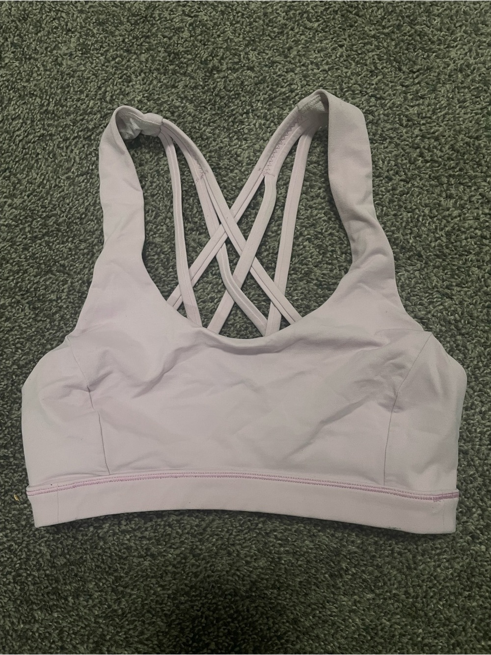 lululemon athletica Light Lavender Crisscross Sports Bra